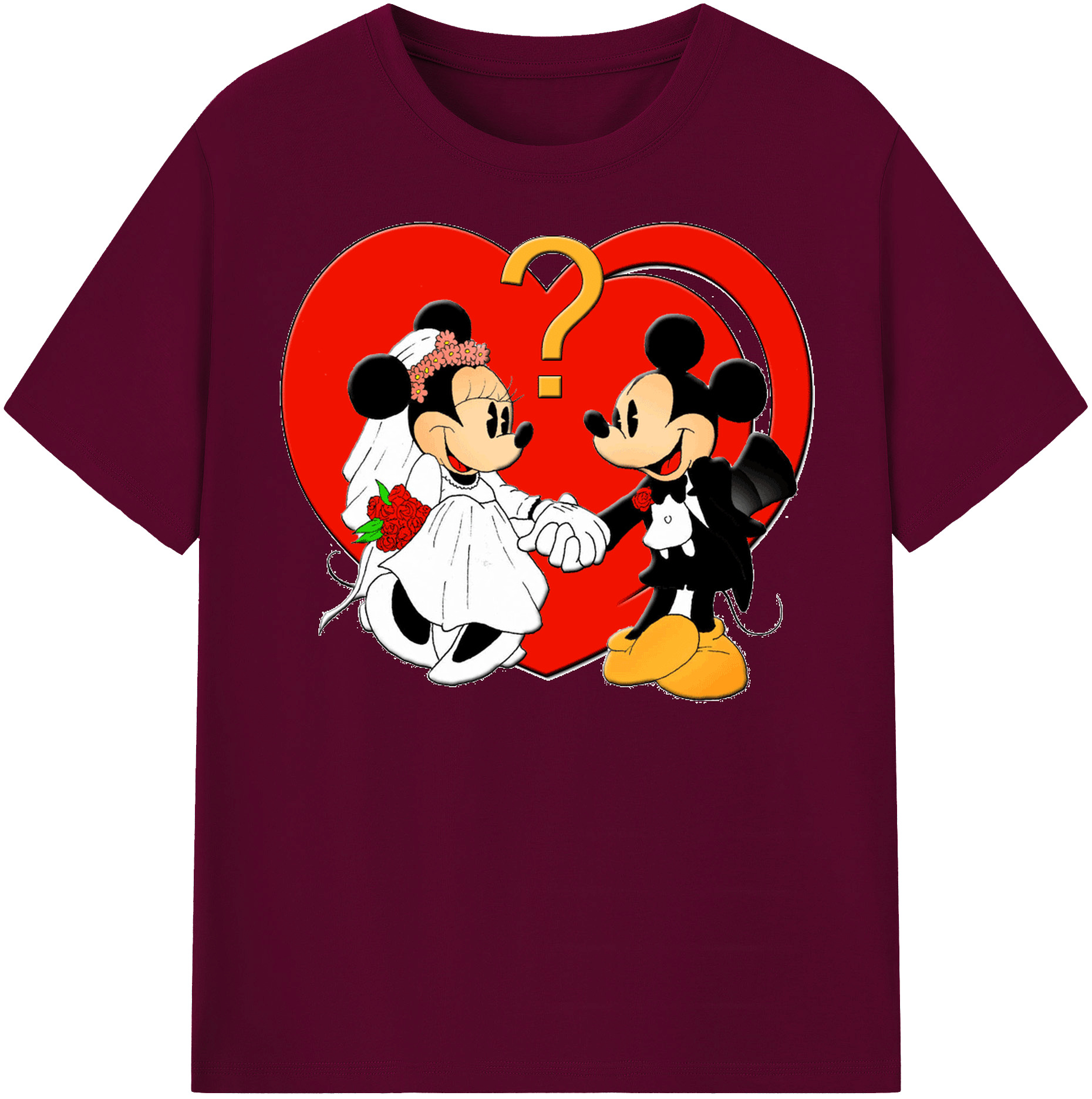 （画像用） ミッキーマウス Mickey Mouse レディースカジュアルプリントTシャツ（綿100％）